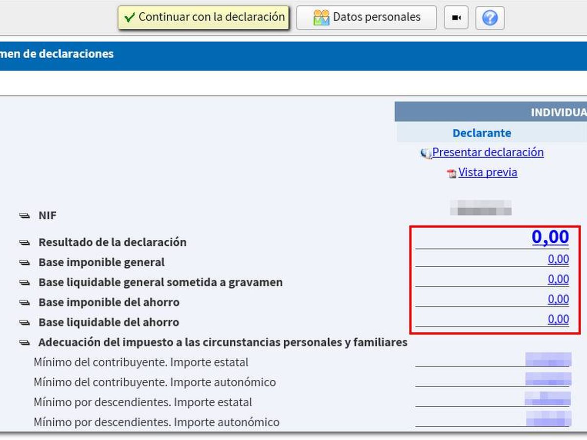 Cuánto es el mínimo para hacer la declaración de la renta 2021